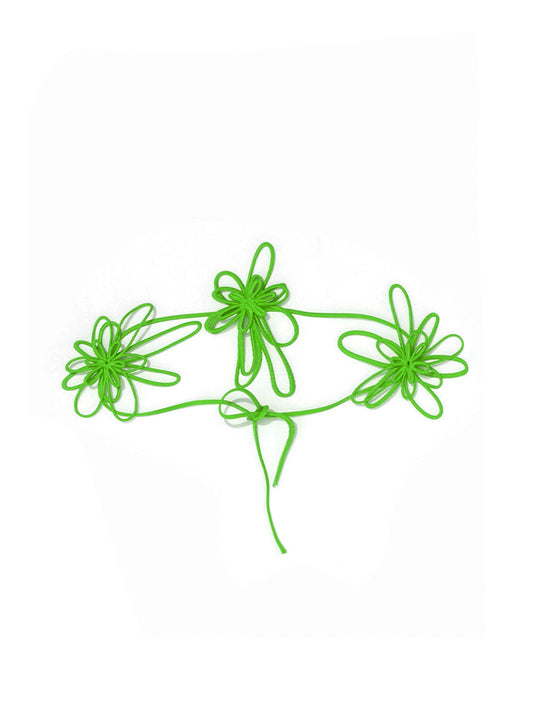 Kasia Kucharska Green Floral Triplet Belt