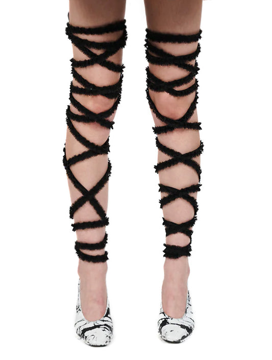 Vaquera Lacey Knit Leg Garters