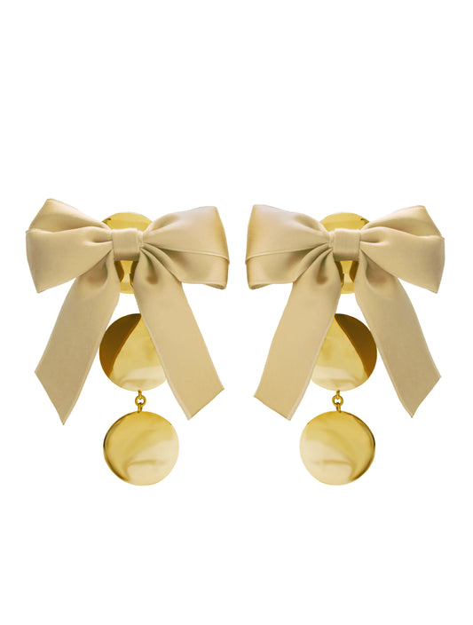Hugo Kreit x Poster Girl Nuclear Bow Earrings Gold