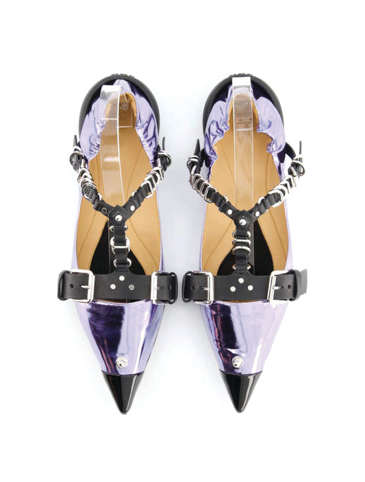 13 09 SR Patsy Metallic Lavender Ballet Flats