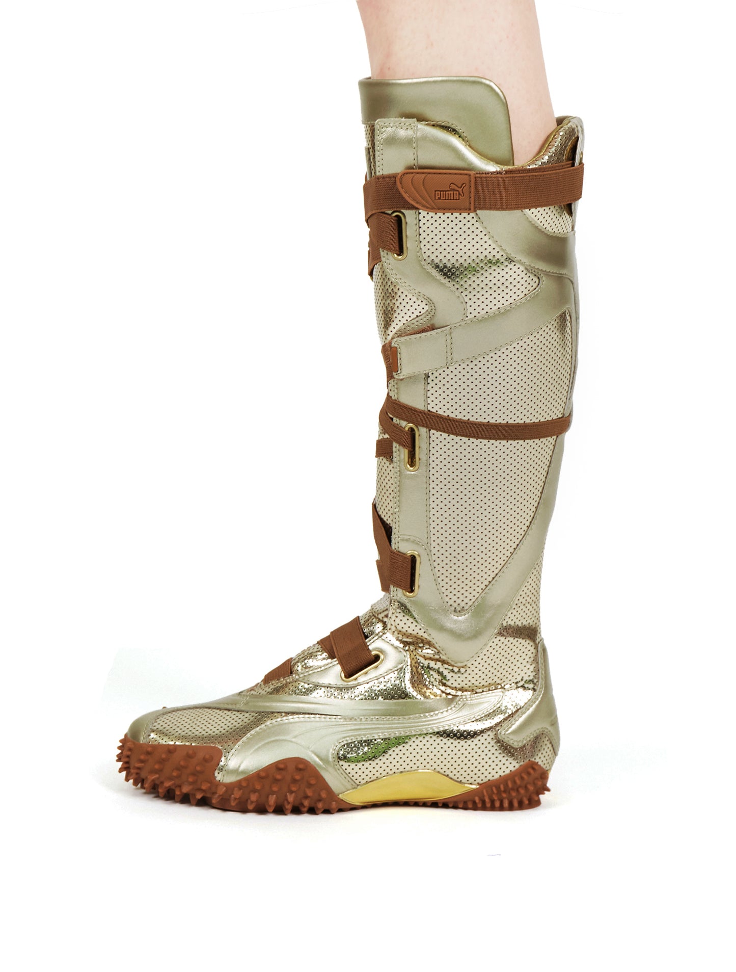 Ottolinger x Puma Mostro Gold Tall Sneaker Boots