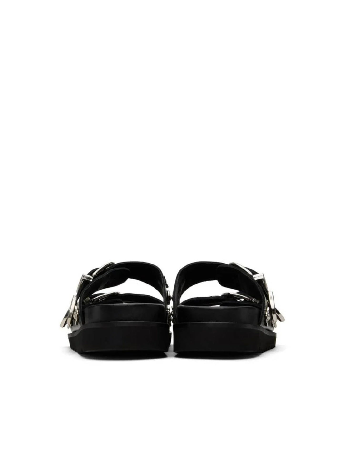 Toga Pulla Buckle Leather Sliders