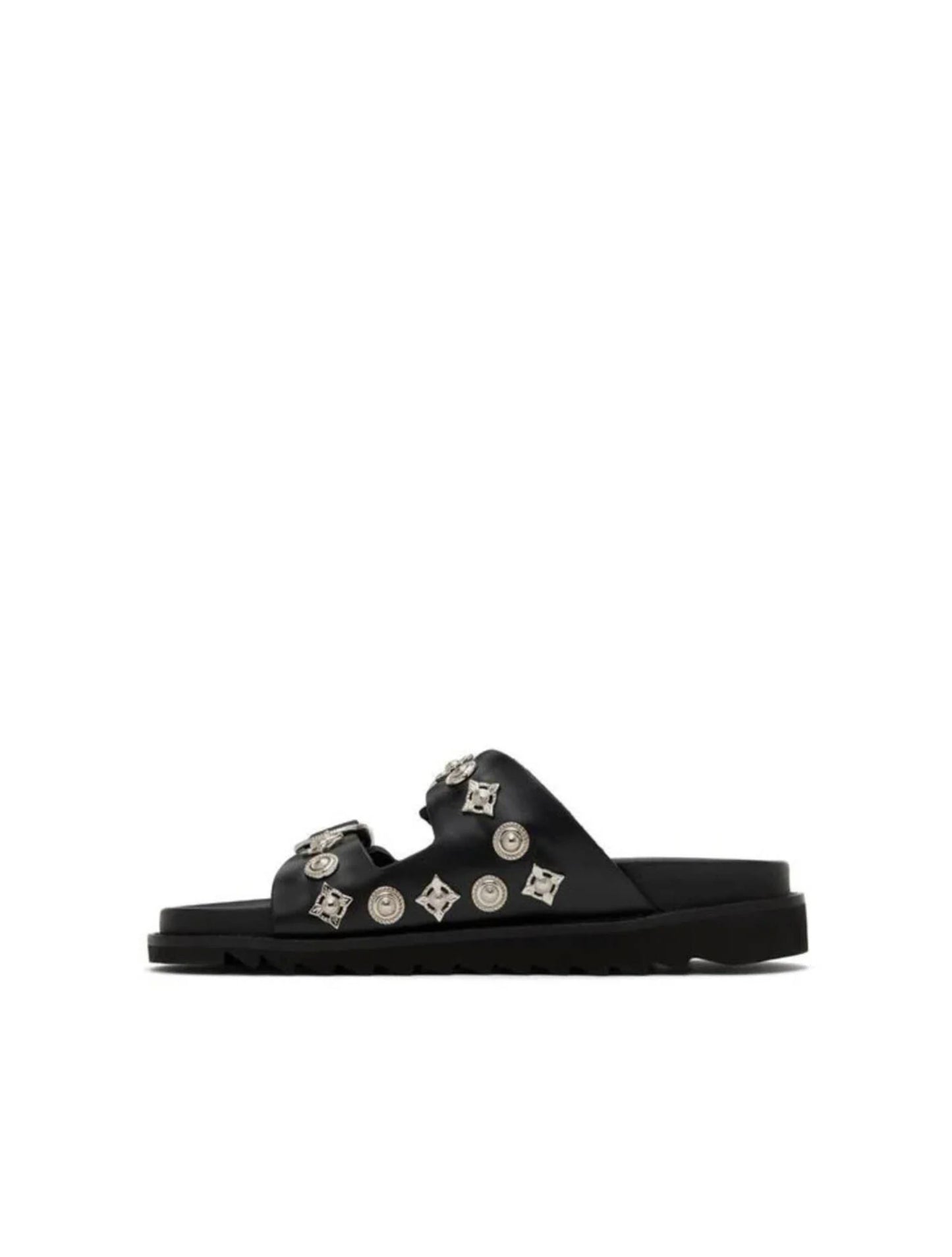 Toga Pulla Buckle Leather Sliders