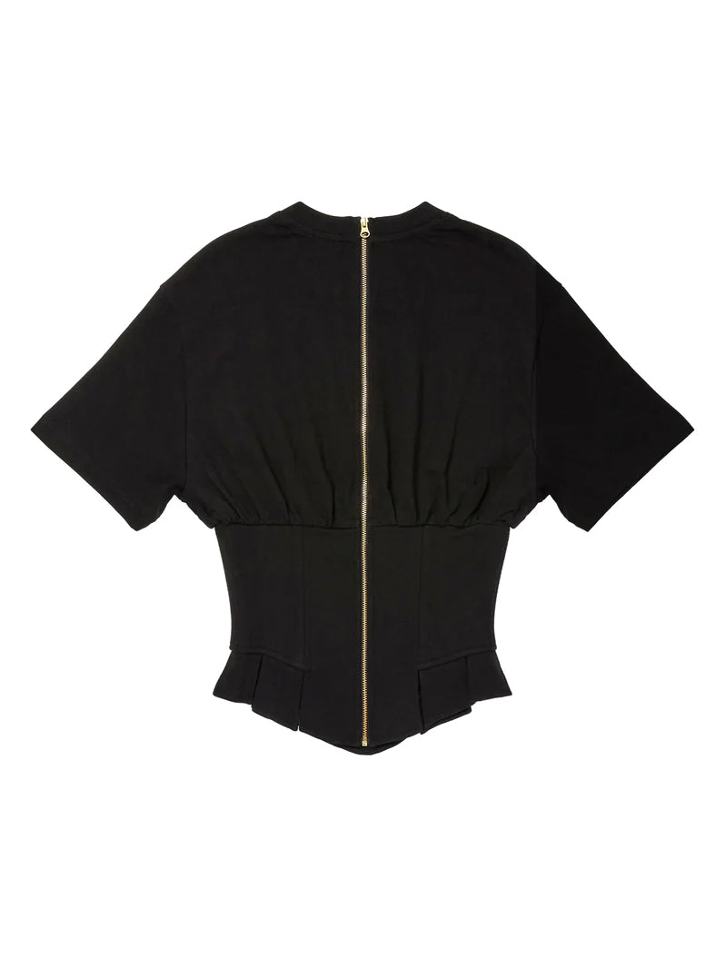 Dilara Findikoglu Dark Versailles Corset Black T-Shirt