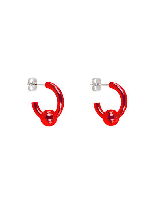 Justine Clenquet Sam Red Earrings