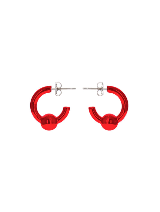 Justine Clenquet Sam Red Earrings