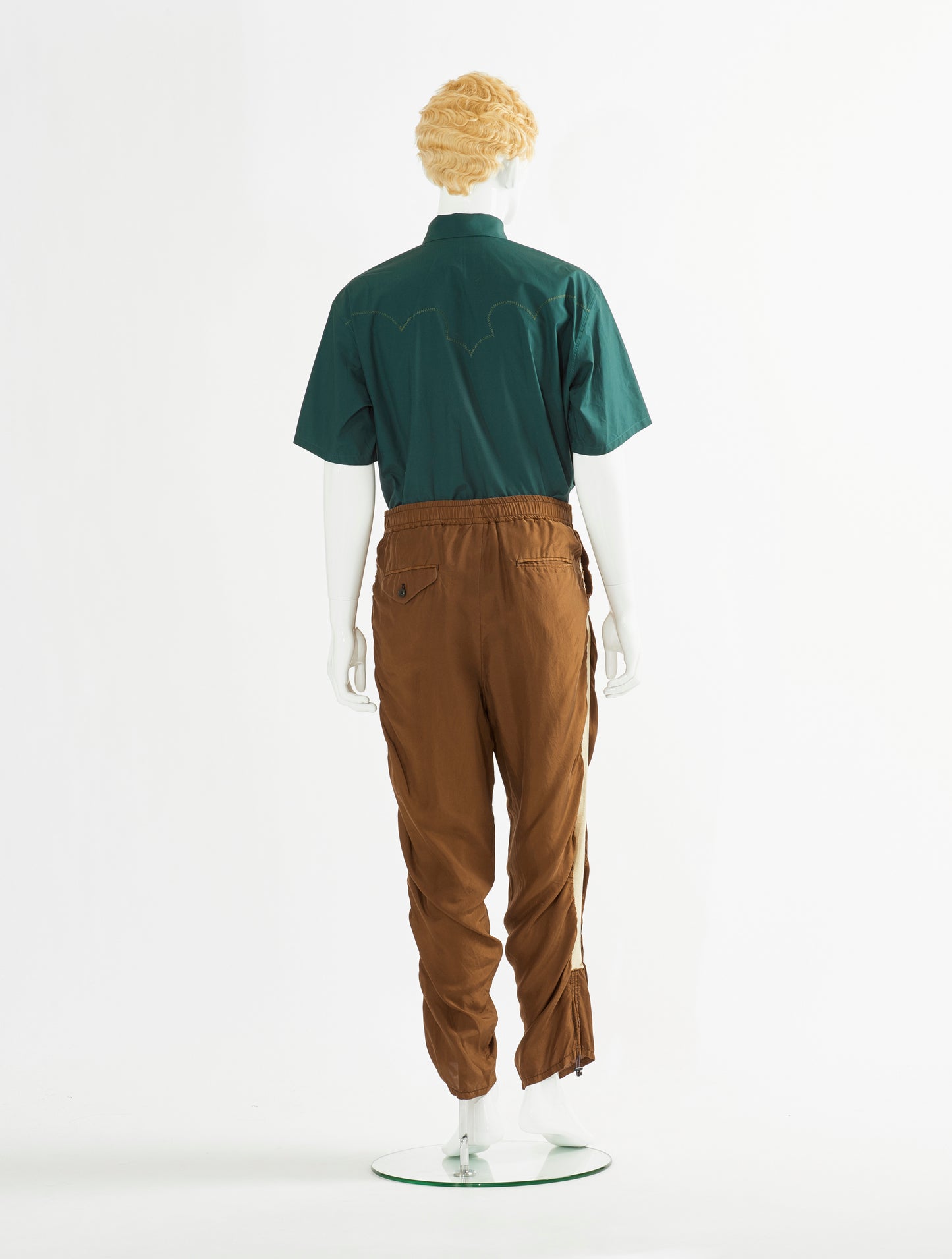 Toga Virilis Brown Silk Pants