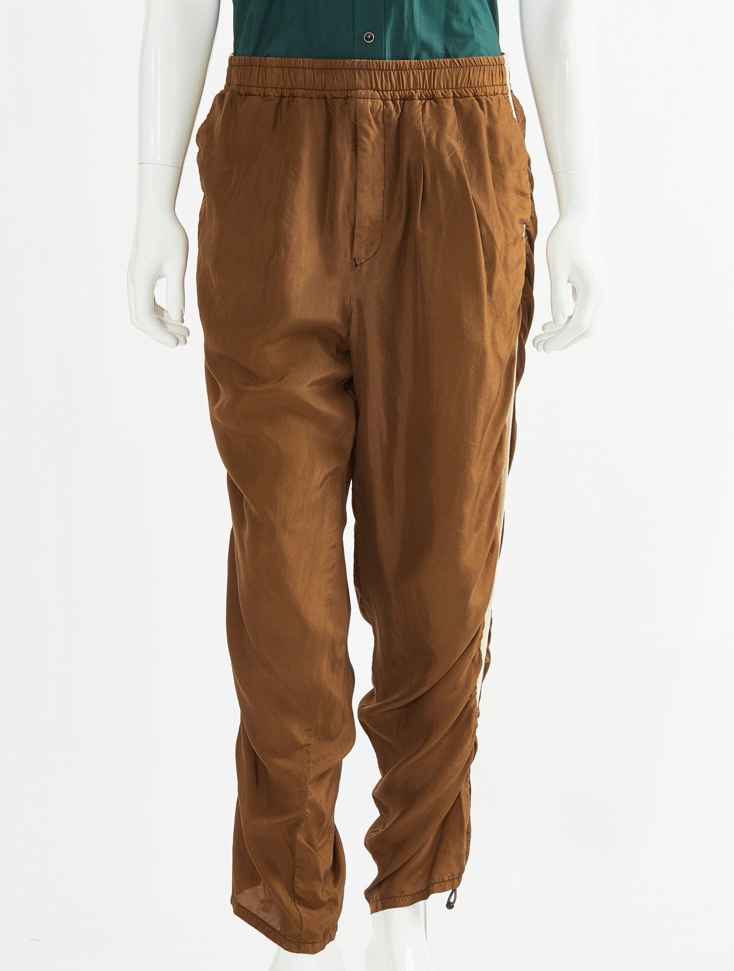 Toga Virilis Brown Silk Pants