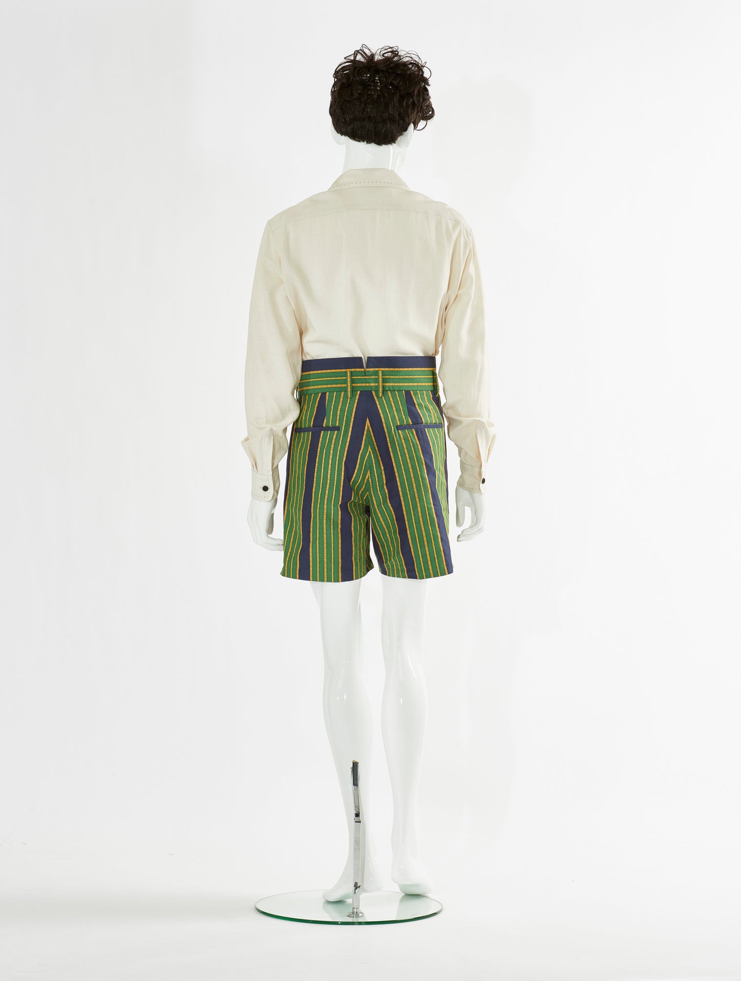 Toga Virilis Green Print Shorts