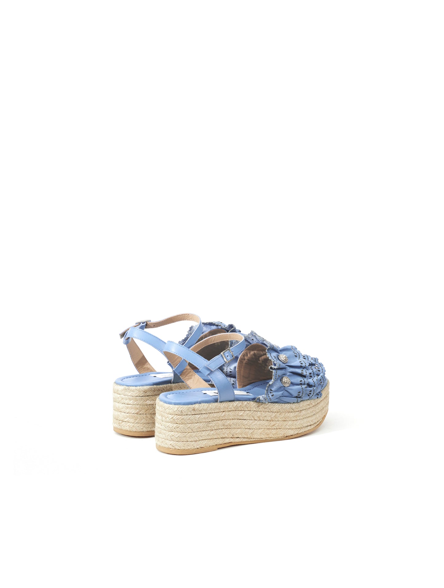 Rue St Nova Blue Leather Sandal