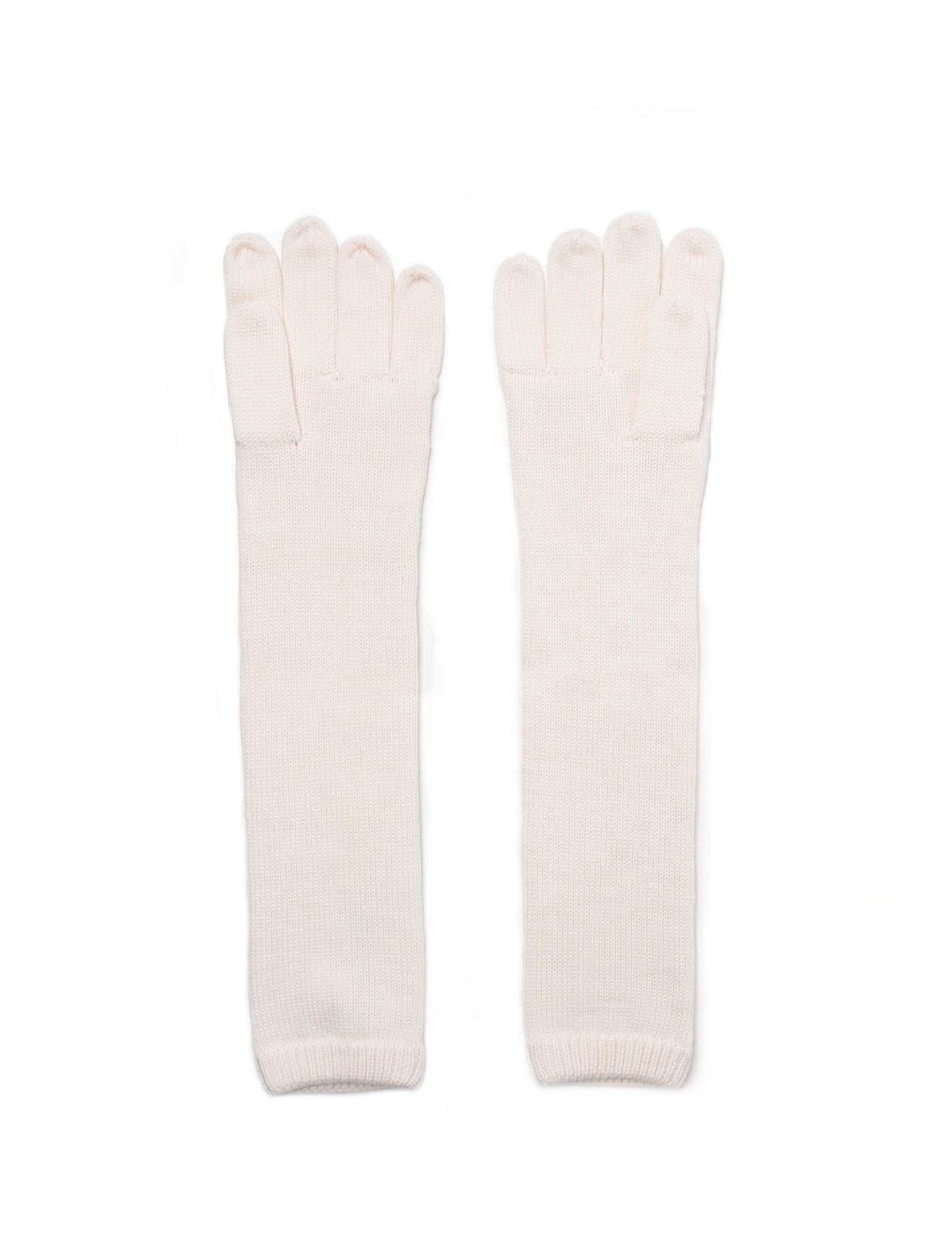 Coperni Cable Knit Gloves Off White