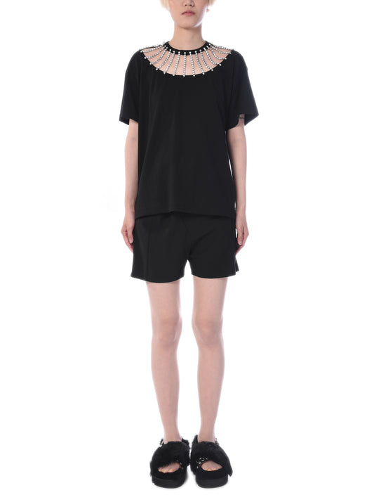Christopher Kane Crystal Neckline T-shirt