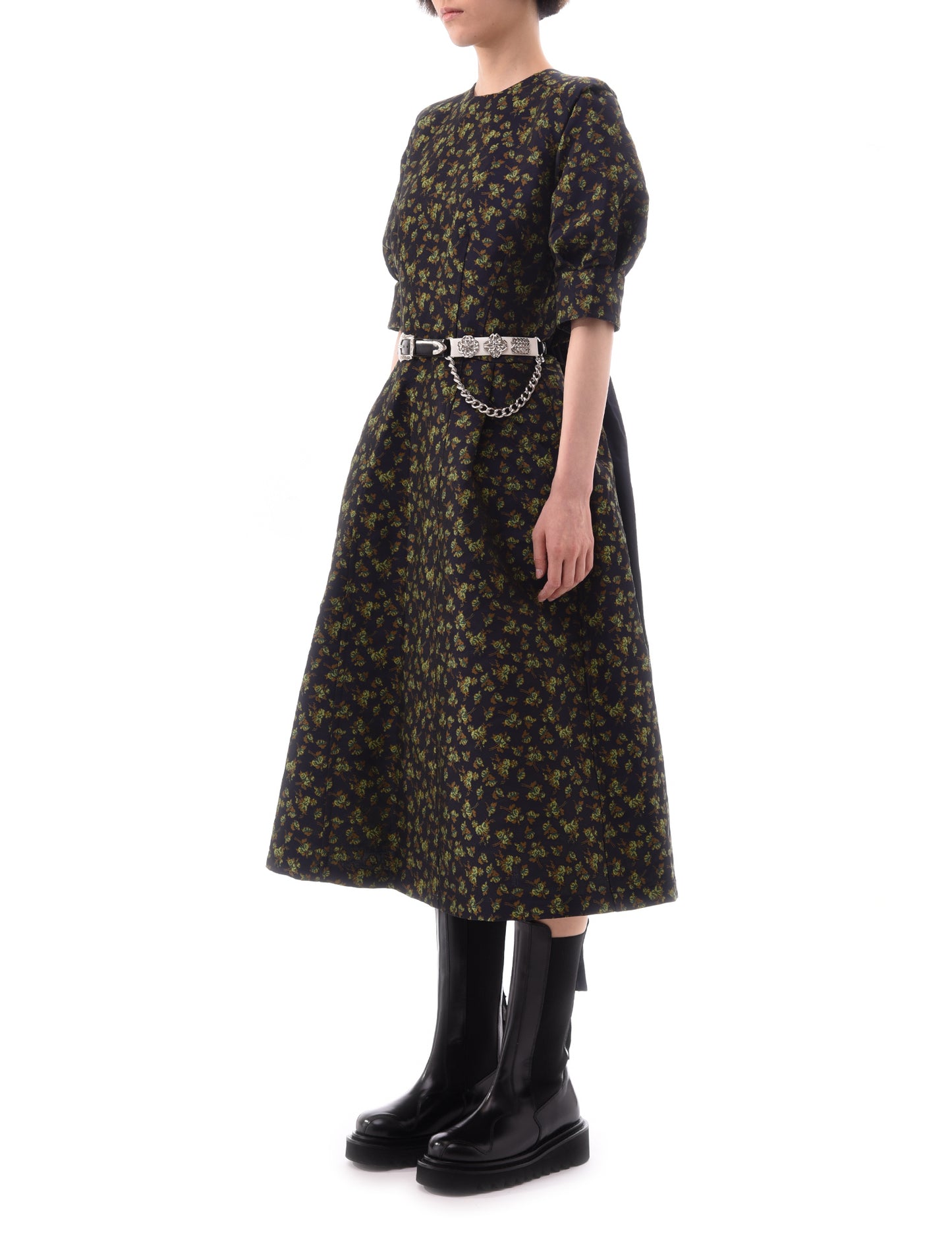 Toga Pulla Flower Jacquard Dress