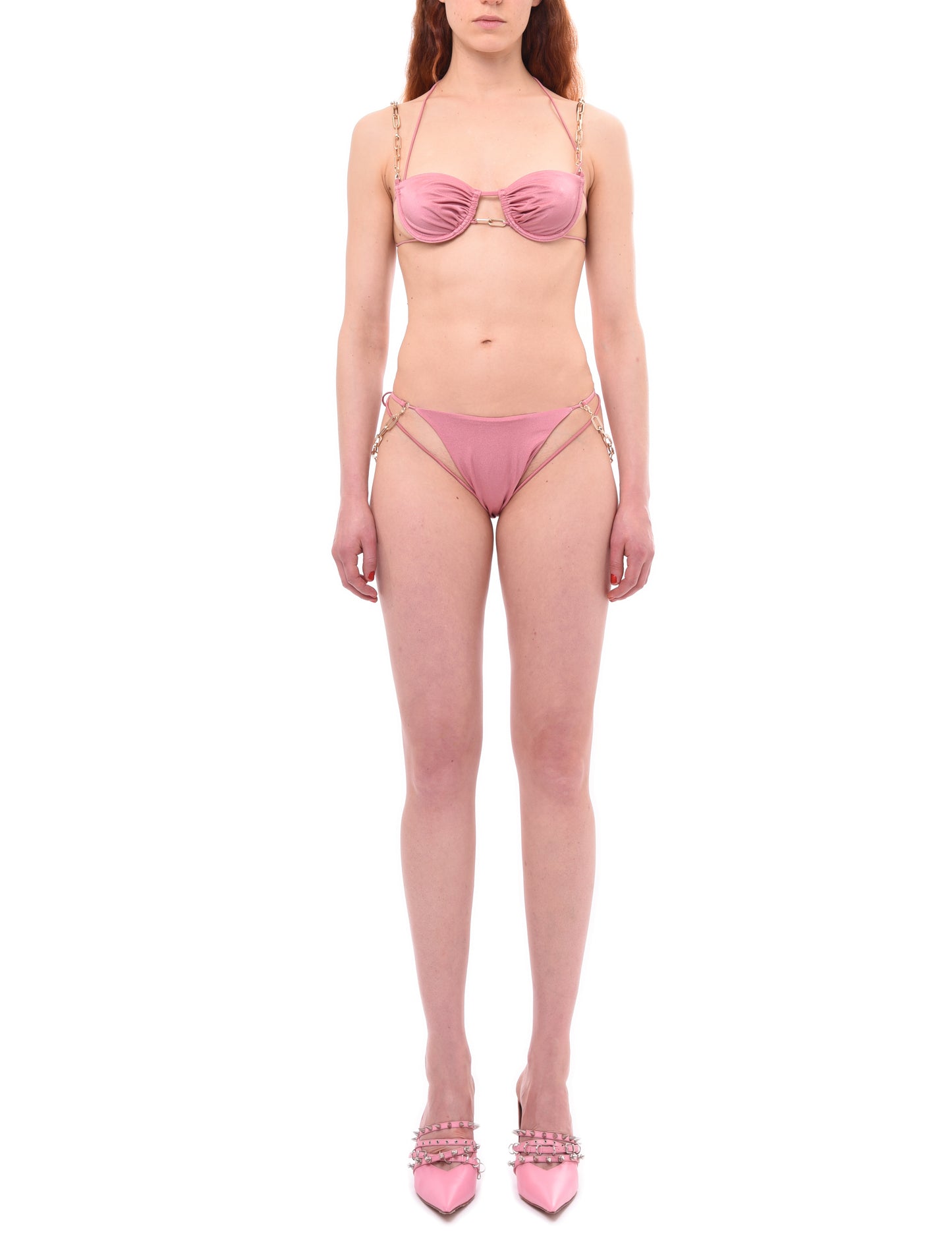 Dilara Findikoglu Belly Dancer Pink Bikini Top