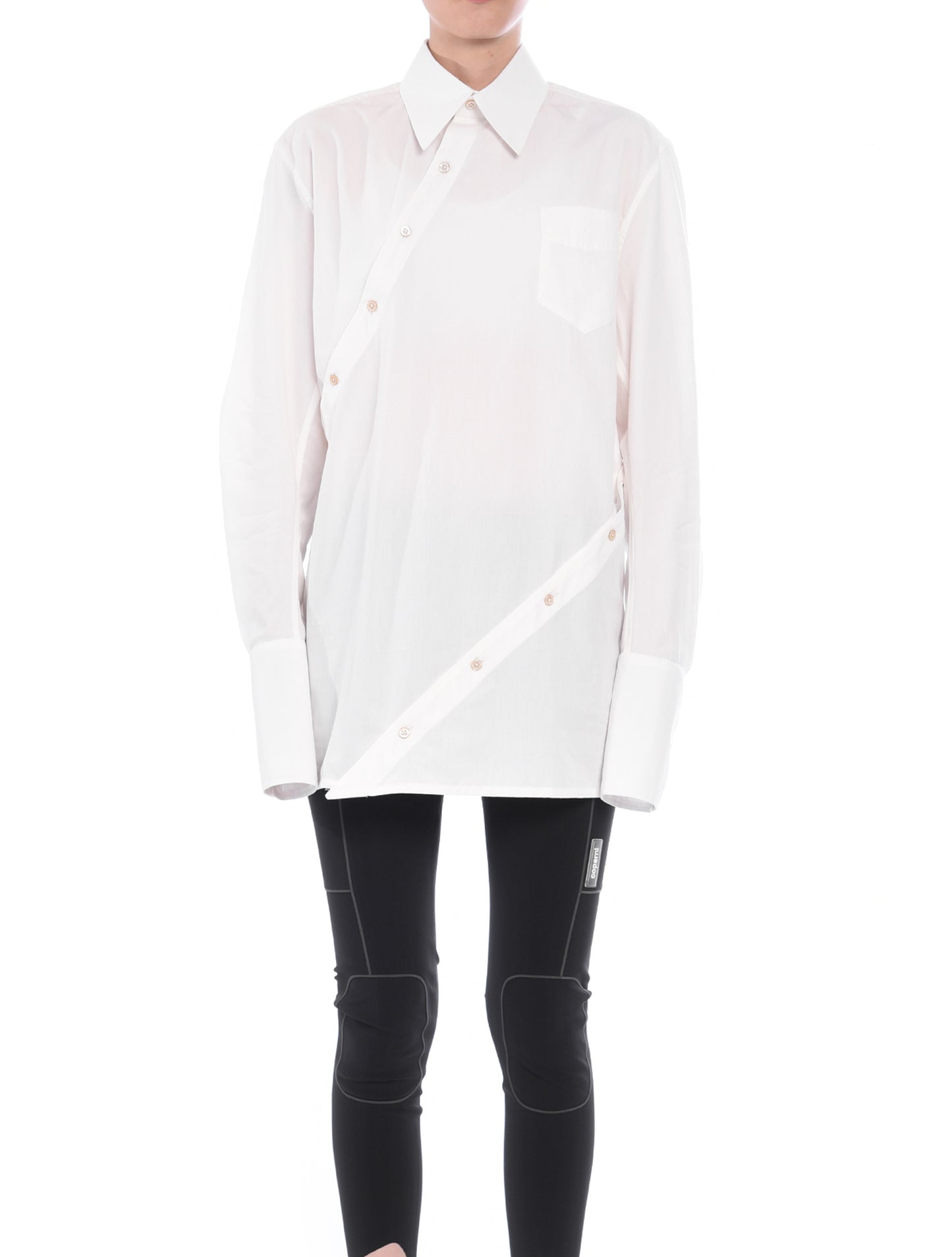 Ninamounah Break Button White Shirt
