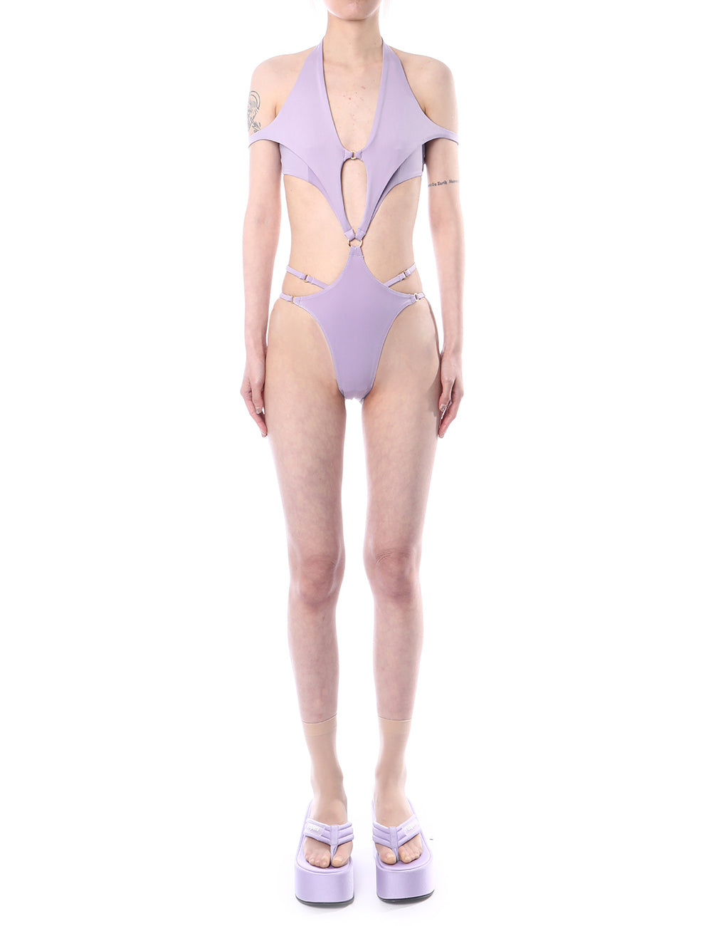 RoomSERVICE x Shyness exclusive Lilac Bat Swimsuit