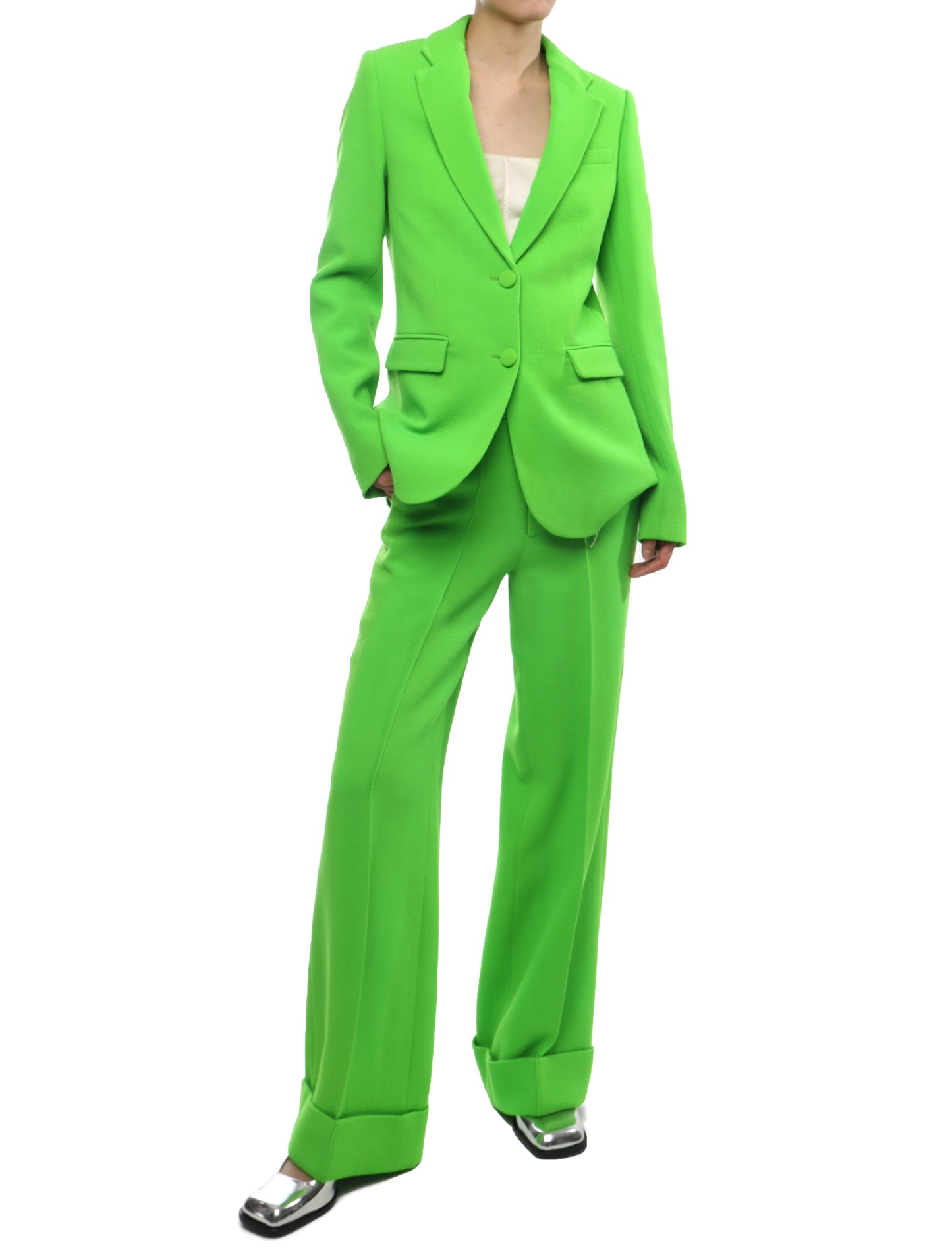 Christopher Kane Chroma Lime Green Blazer