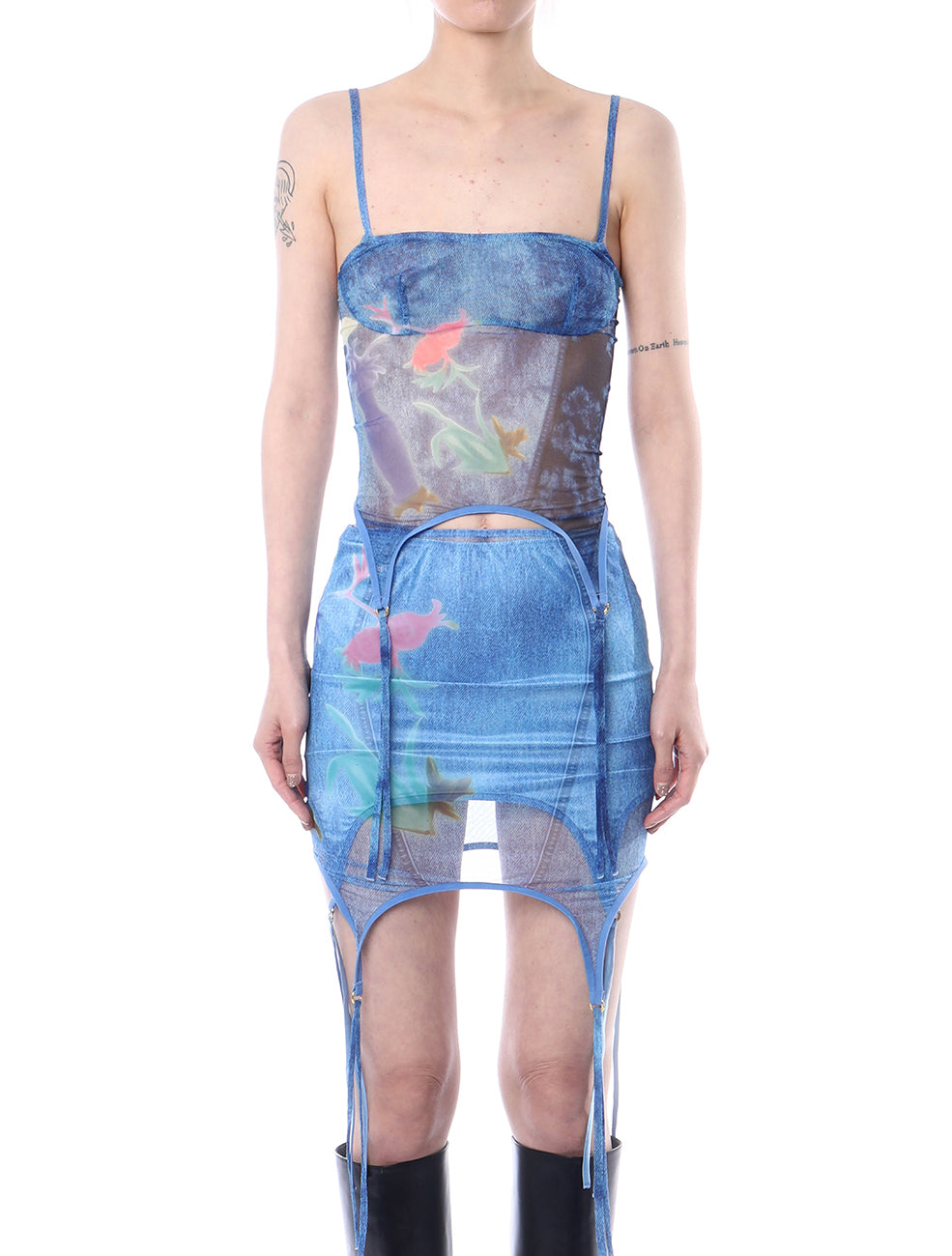 RoomSERVICE x Shyness exclusive Denim Print Camisole