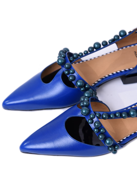 Toga Pulla Pointed Ballerinas Blue