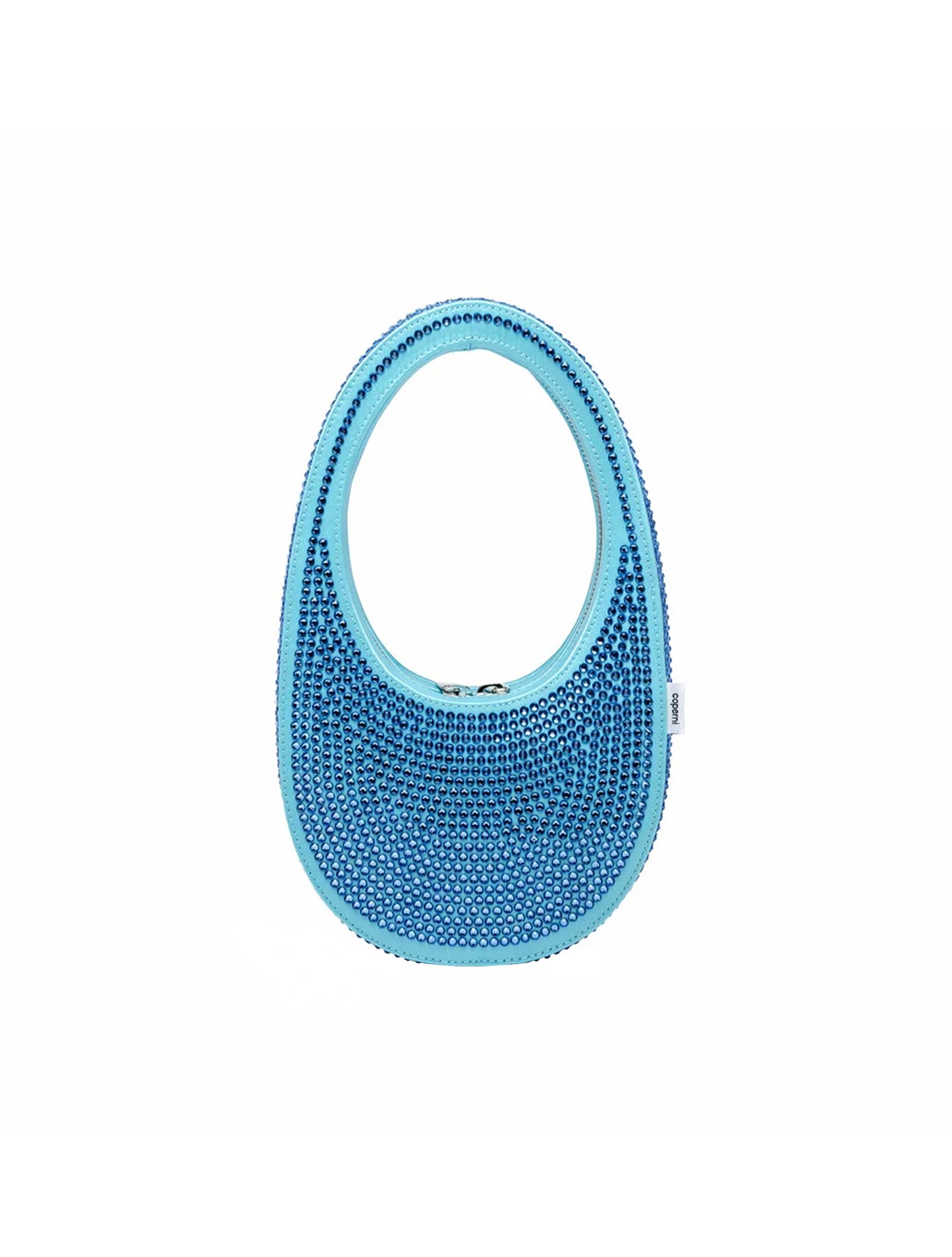 Coperni Blue Embellished Mini Swipe Bag