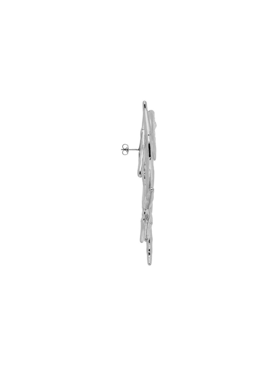 Hugo Kreit Silver Coral Twist Earhoops