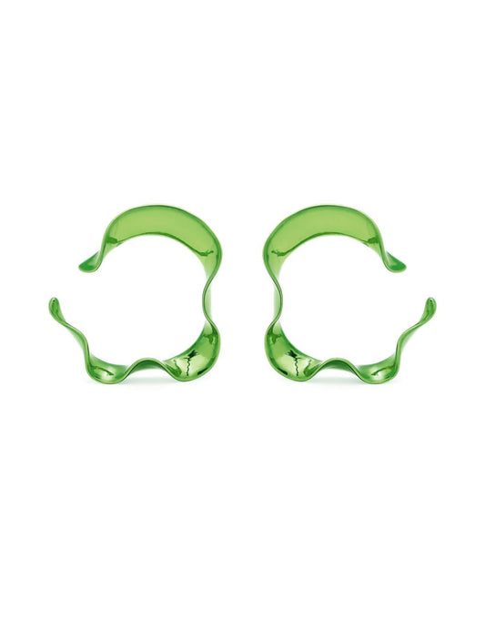 Hugo Kreit Slime Green Swell Ear Hoops