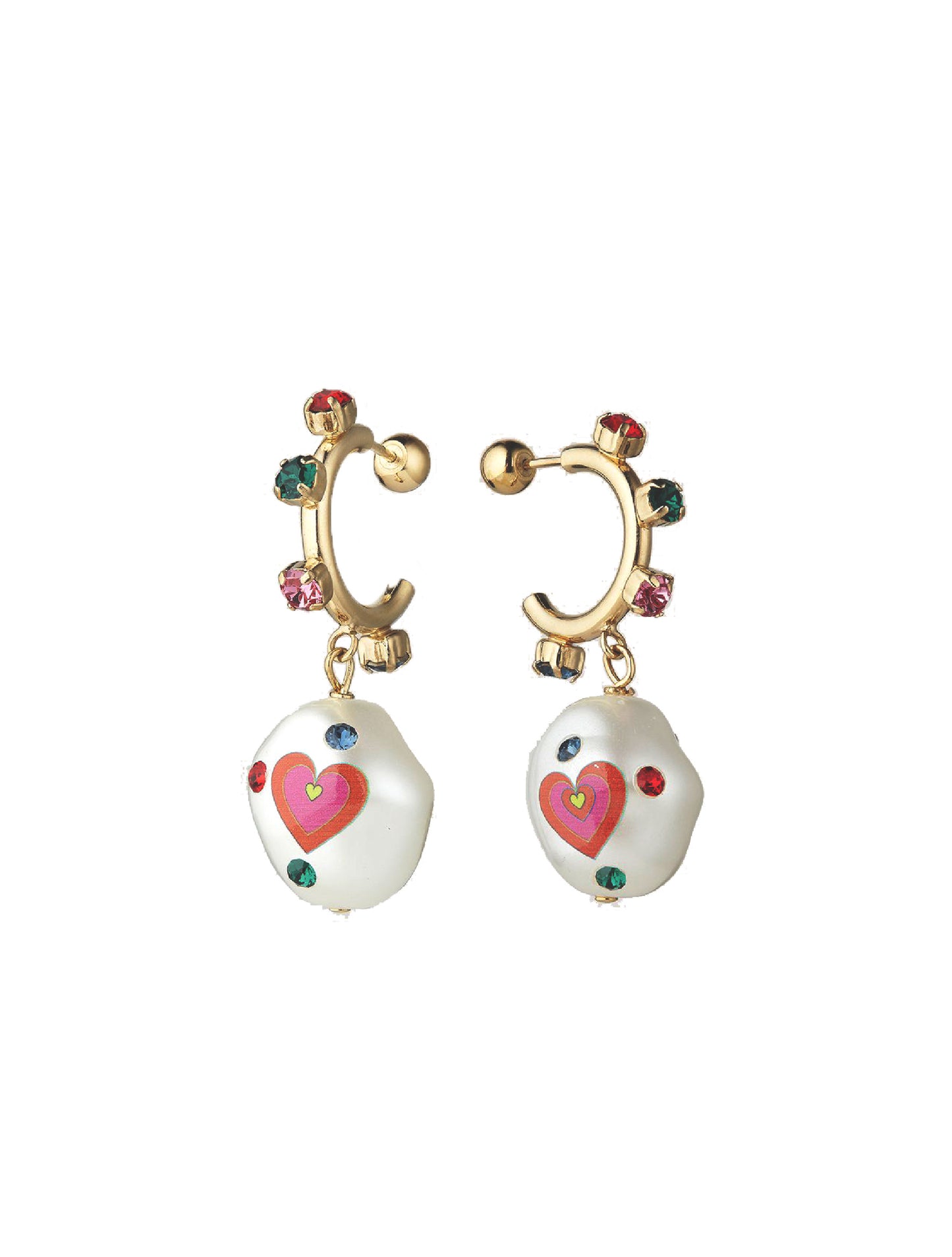 Saf Safu Jelly Heart Earrings