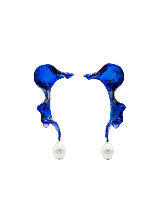 Hugo Kreit Ultramarine Swirl Ear Drop