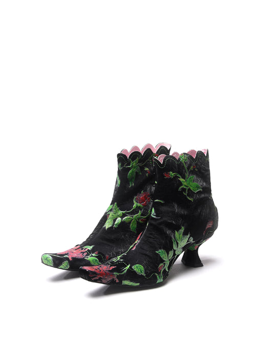 Yuhan Wang Rose Prints Boots