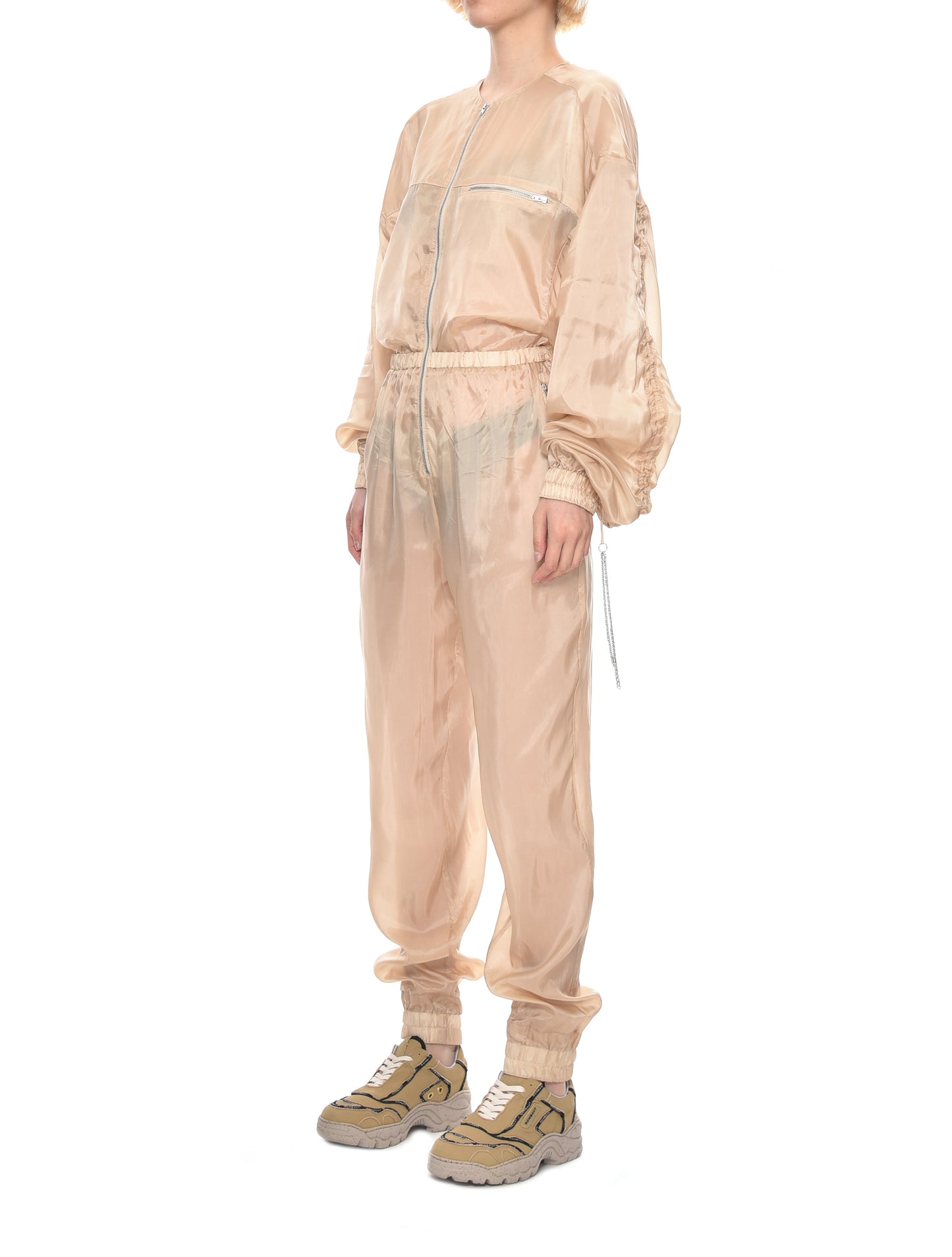 Lēo Sand Gare Du Midi Technical Cupro Jumpsuit - Shyness Space