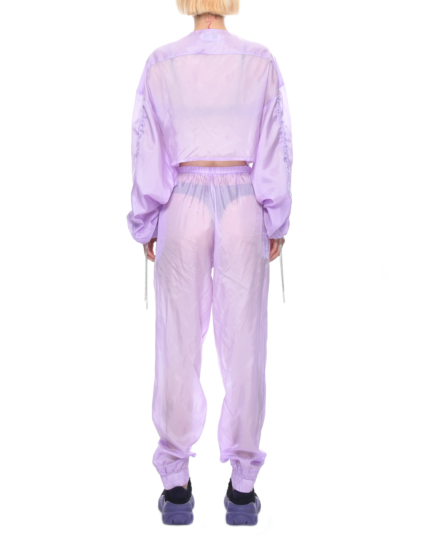 Lēo Lilac Gare Du Midi Technical Cupro Jumpsuit - Shyness Space