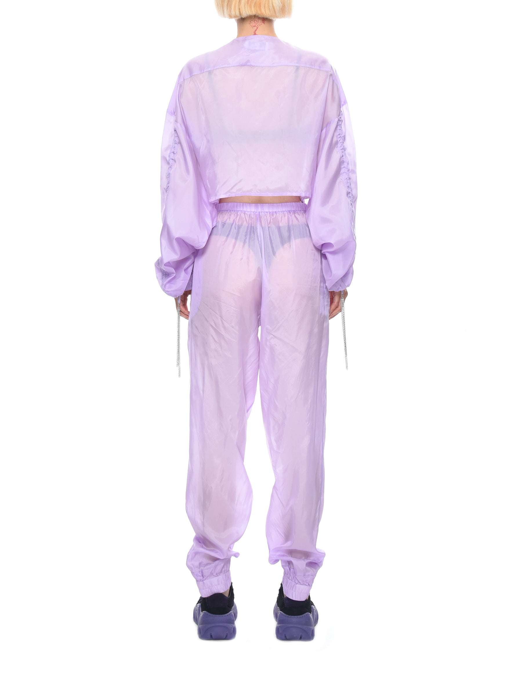 Lēo Lilac Gare Du Midi Technical Cupro Jumpsuit - Shyness Space