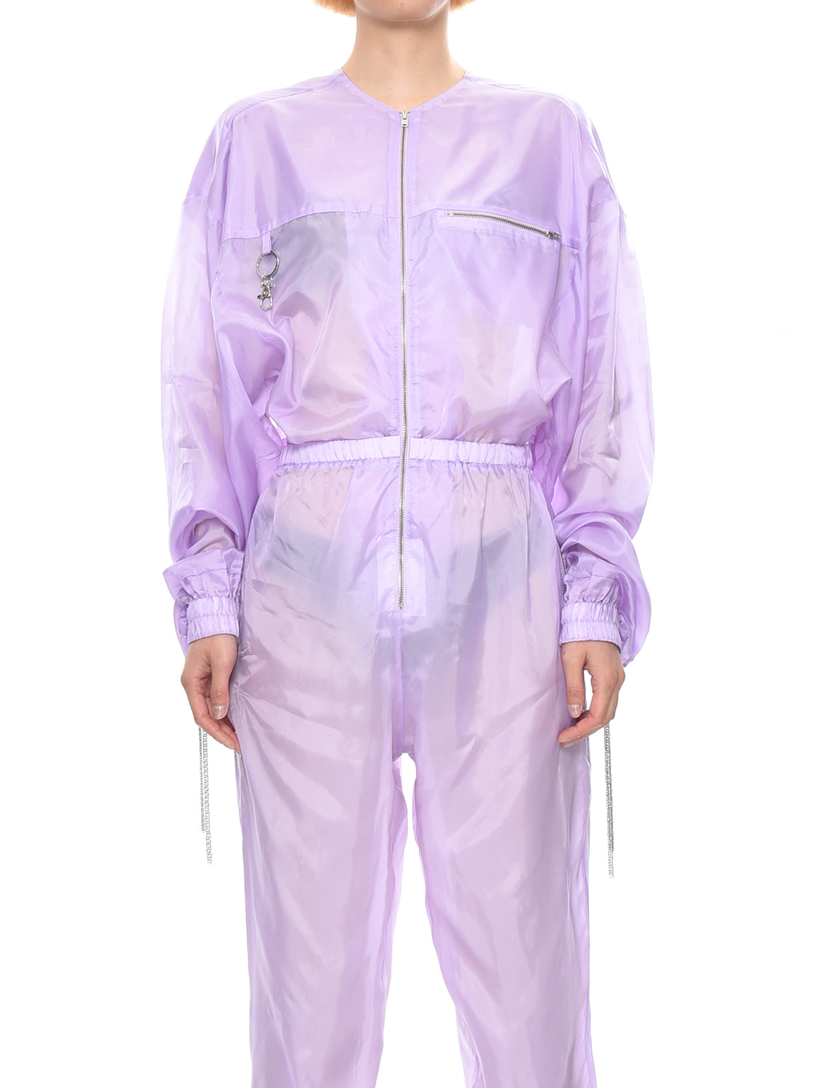 LEO Lilac Gare Du Midi Technical Cupro Jumpsuit