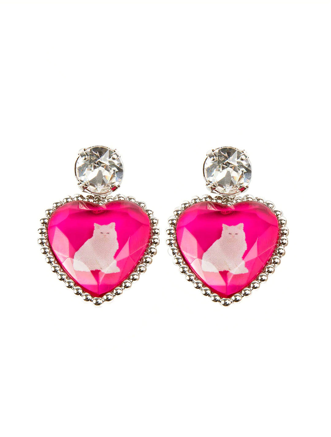 Safsafu Neon Pink BFF Earrings