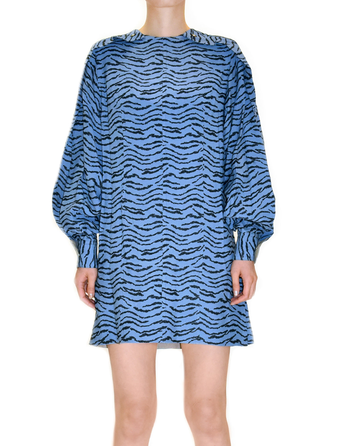 Toga Pulla Light Blue Jacquard Dress