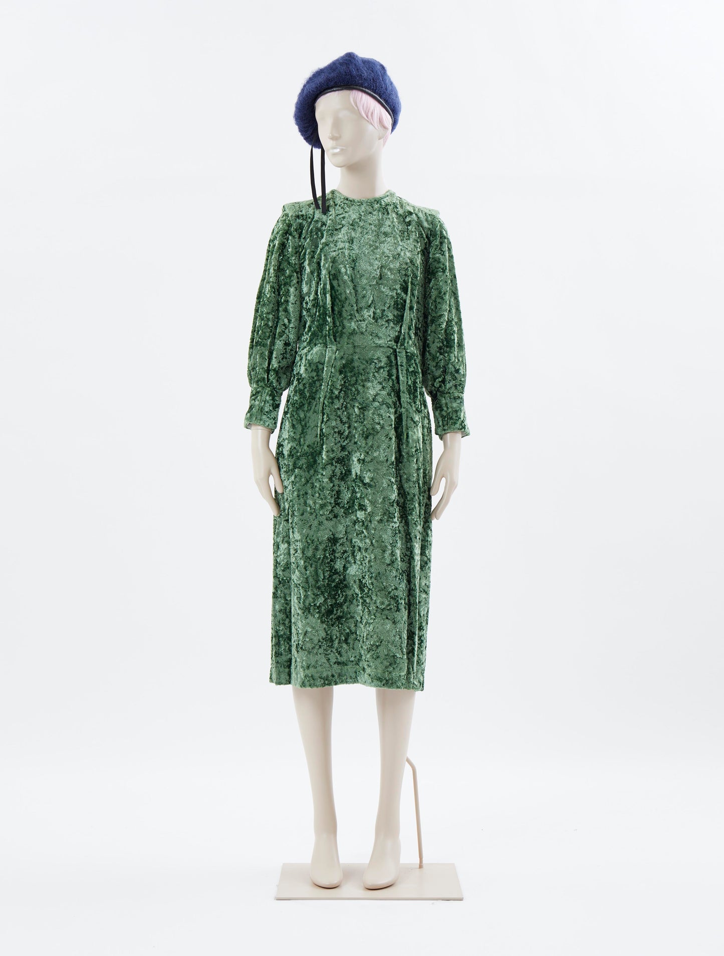 Toga Pulla Green Velvet Dress