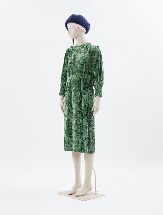 Toga Pulla Green Velvet Dress