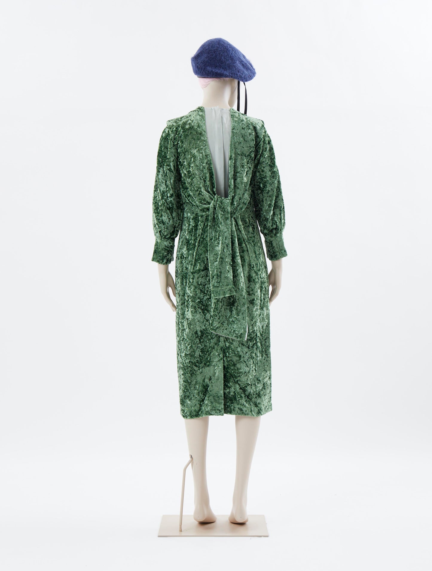 Toga Pulla Green Velvet Dress