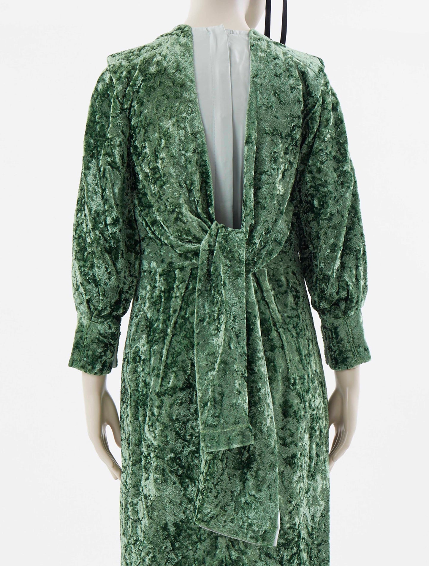 Toga Pulla Green Velvet Dress