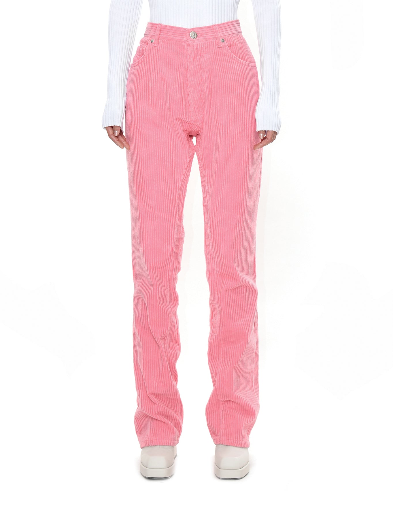 We11done Pink Corduroy Trouser